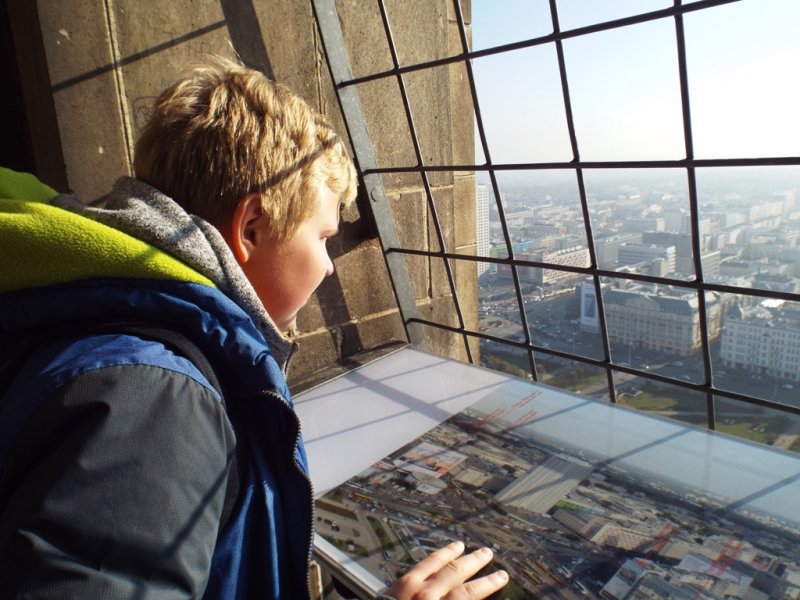 Wycieczka kl 4-6 do PKiN w Warszawie